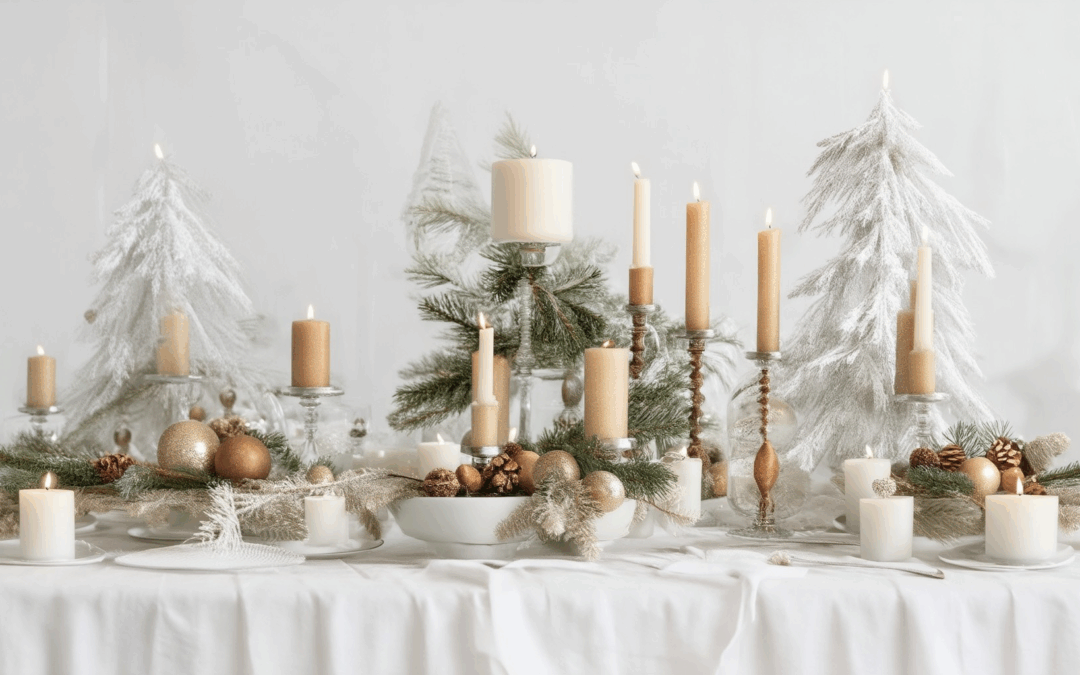 Crafting Unique Christmas Centerpiece Designs for Every Table Size and Occasion with Candle Decorations – Inspiration for Your Holiday Table