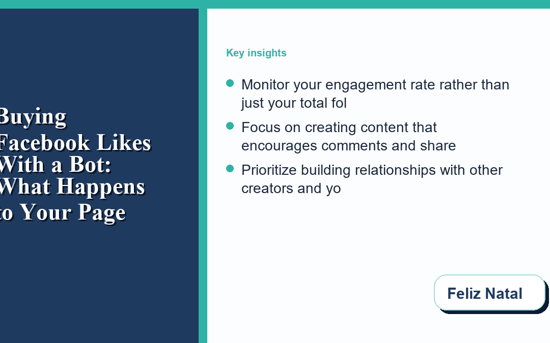 Buying Facebook Likes With a Bot: What Happens to Your Page